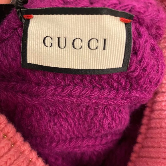 Pink and Gold Knit Beanie - Picture 6 of 13